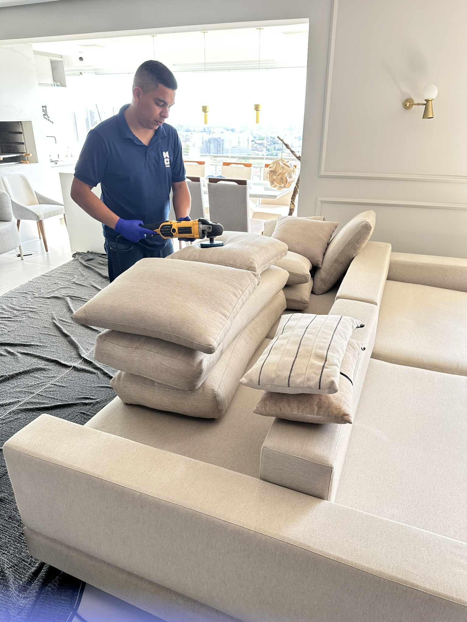 HB Clean lavagem profunda de estofado